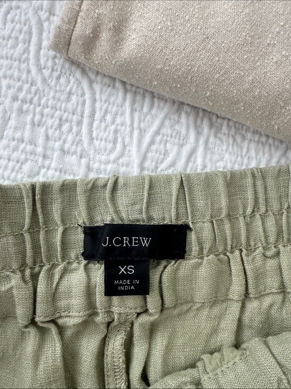 J Crew Drawstring Linen Cropped Pants - Picture 3 of 3